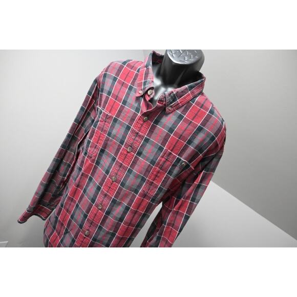Duluth Trading Co. Flannel Camp Shirt Rugged Plaid Long Sleeve Mens Sz 4XL - Picture 4 of 8